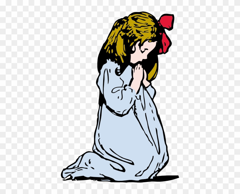 Girl Praying Clip Art At Clker Com Vector Clip Art - Girl Praying Clip Art At Clker Com Vector Clip Art #1066504