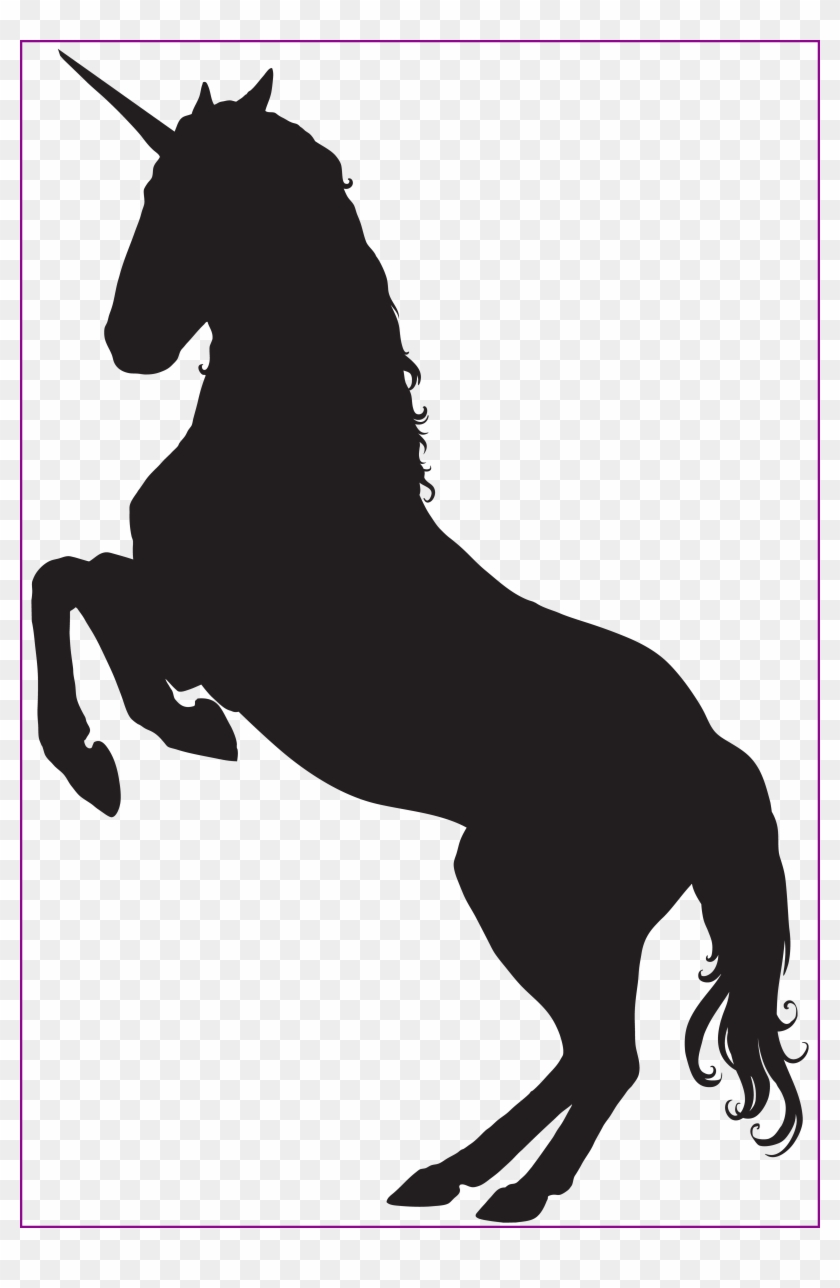 Shocking Unicorn Silhouette Png Clip Art Image Cameo - Free Unicorn Silhouette Vector #1066521