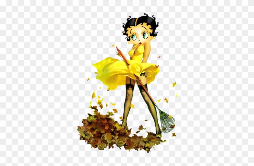 Betty Boop Autumn Leaves Photo By Khunpaulsak - Autumn Betty Boop #1066762