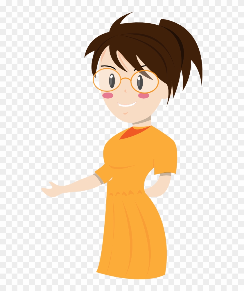 Teacher - Woman Cartoon Transparent Background #1066810