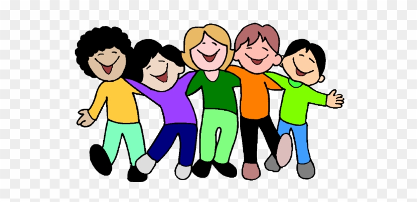 Clipart Of School Children - 5 Friends Forever #1066871