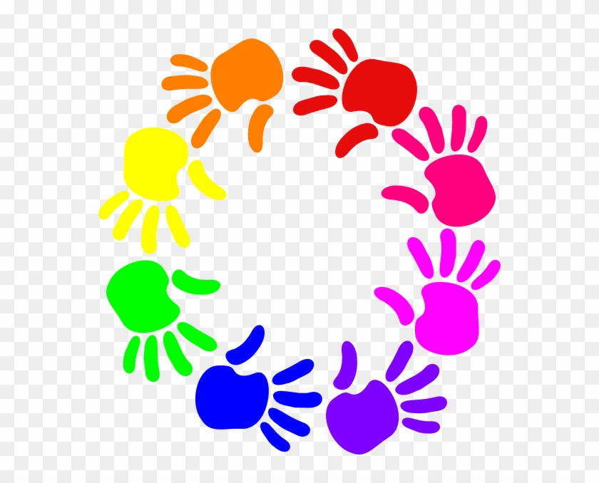 Hands In A Circle Clipart #1066911