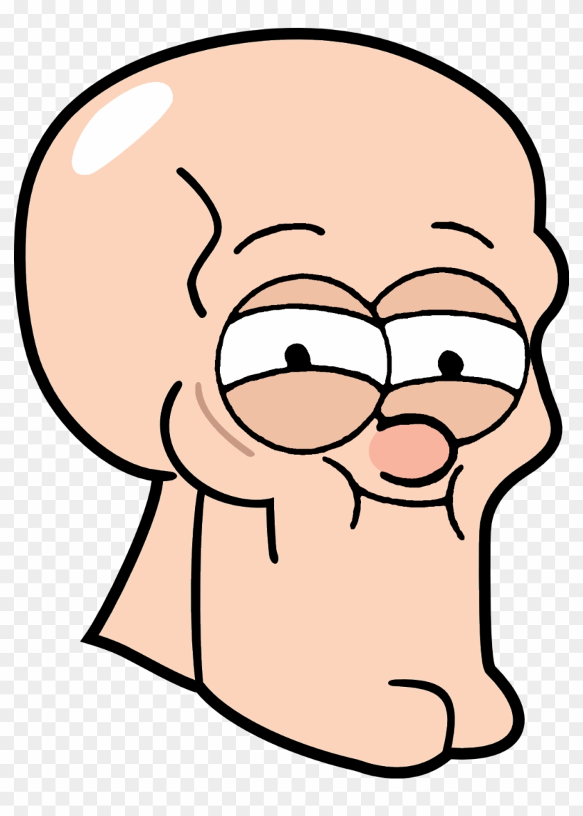 Squidward Tentacles Patrick Star Face Hair Nose Facial - Handsome Squidward Png #1066954