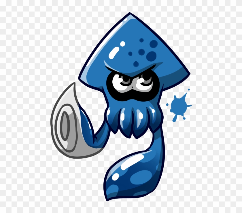 Splatoon Blue Squid - Splatoon 2 Drawing #1066976