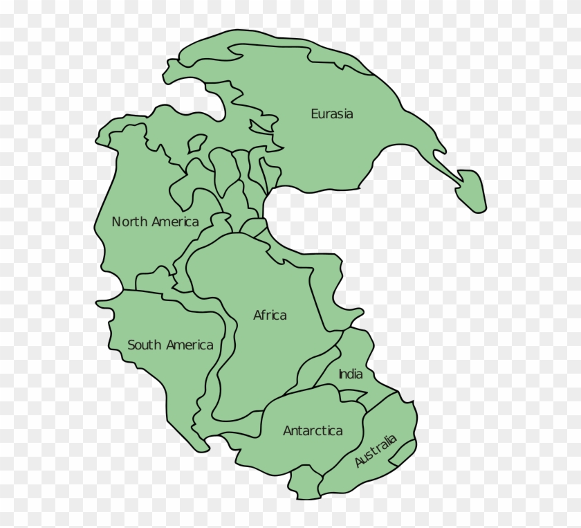 Pangaea - Wikipedia - World Map 300 Million Years Ago #1067019
