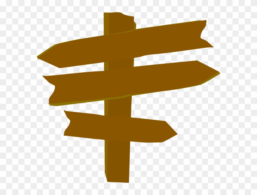 Wood directional sign clip art at clker com vector cowboy full size