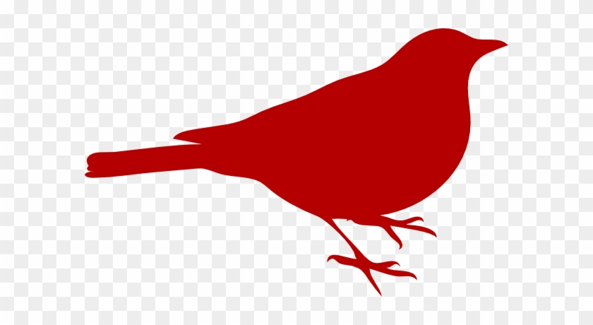 Red Bird Clip Art - Bird Is The Word Note Cards #1067324