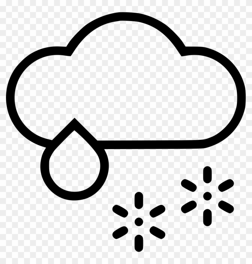 Cloud Rain Snow Wintry Mix Comments - Icon #1067595