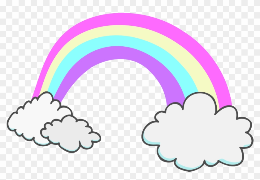 Rainbow And Clouds Cartoon Rainbow With Clouds - Rainbow And Clouds Cartoon  Rainbow With Clouds - Free Transparent PNG Clipart Images Download