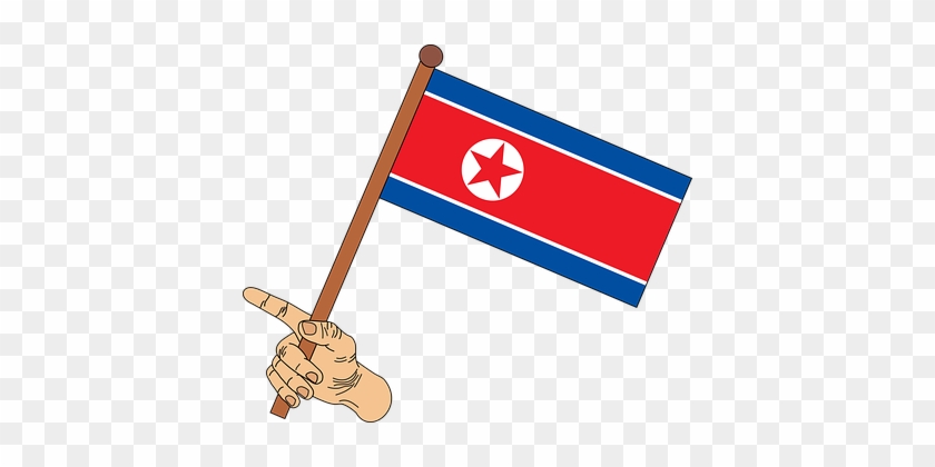 Flag, North Korea Flag, North Korea - Trinidad Et Tobago Flag Png #1067714