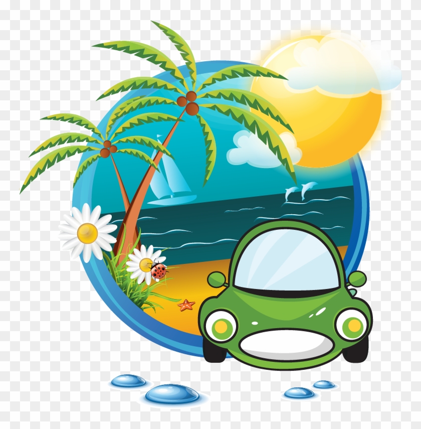 Beach Logo Summer Clip Art - Clip Art #1067800