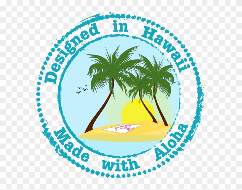 Maui Beach Blankets Designed In Hawaii Logo - Let It Snow Elsewhere Greeting Cards #1067873