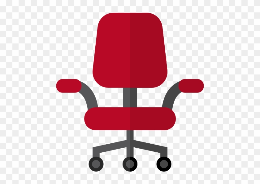 Office Chair Free Icon - Desk Chair Clipart Transparent Background #1067887