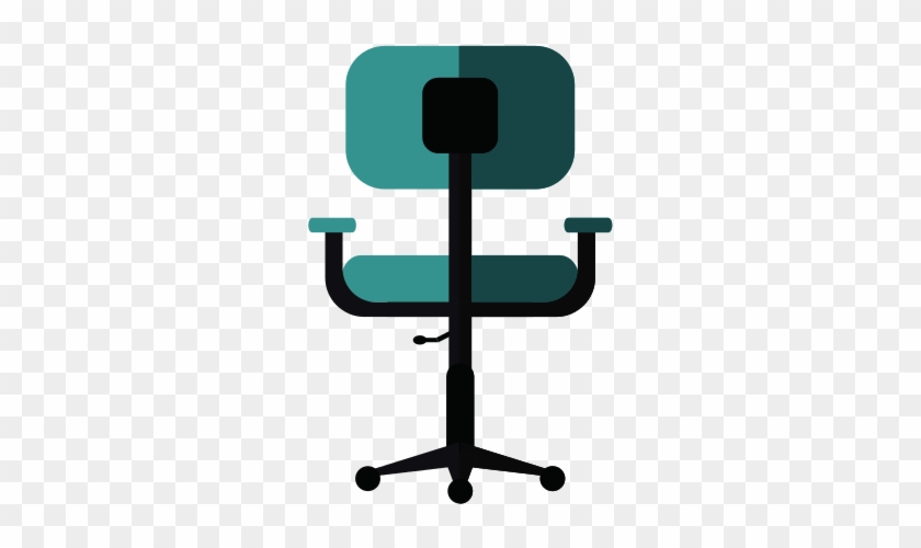 Chair Office Flat Illustration Shadow - Office #1067927