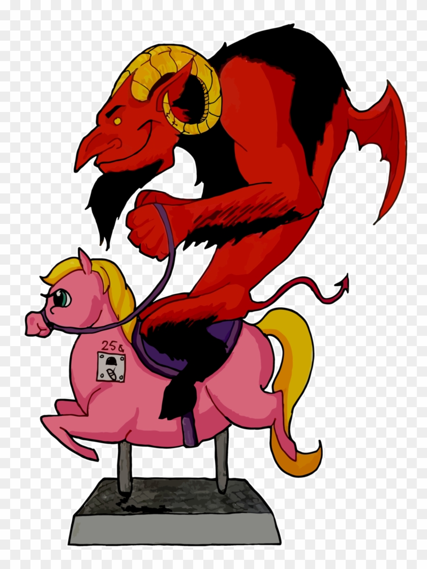 Satan Riding A Quarter Machine Pony By Machinemistress - Pony #1067947