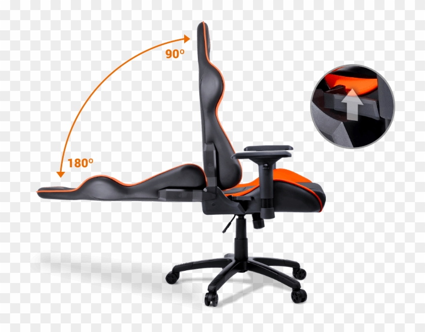 Office Chair You Can Sleep In Inside Cougar Armor Gaming - Cougar Armor Gaming Chair (black And Orange) #1067960