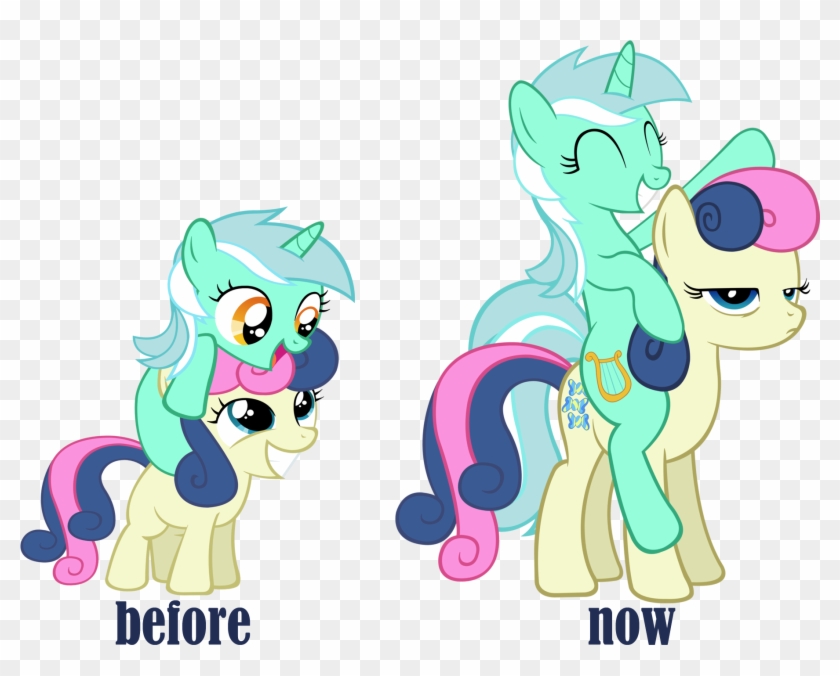 Now Before Princess Luna Derpy Hooves Bonbon Pony Mammal - Lyra And Bon Bon Hug #1067994