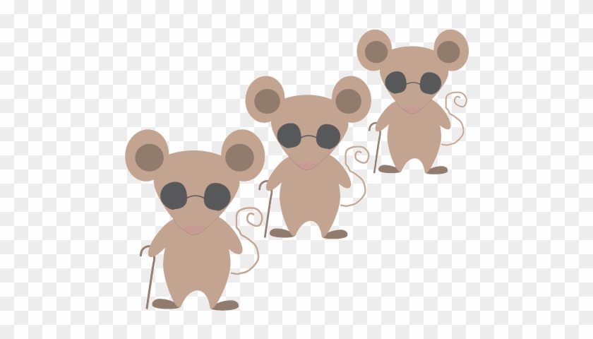 Mouse Clipart Three Blind Mouse - Cartoon #1068155