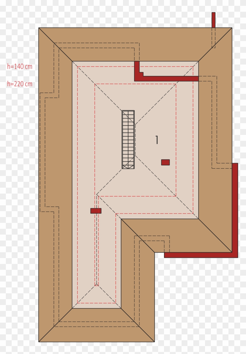 Interesting Margaret G Leca Dom Poddasze Do Adaptacji - House Plan #1068194