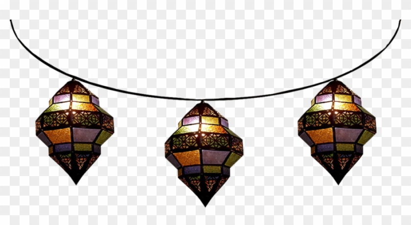 Strung Trombia Moroccan Lamps By Lilipilyspirit - Moroccan Lanterns Png #1068272