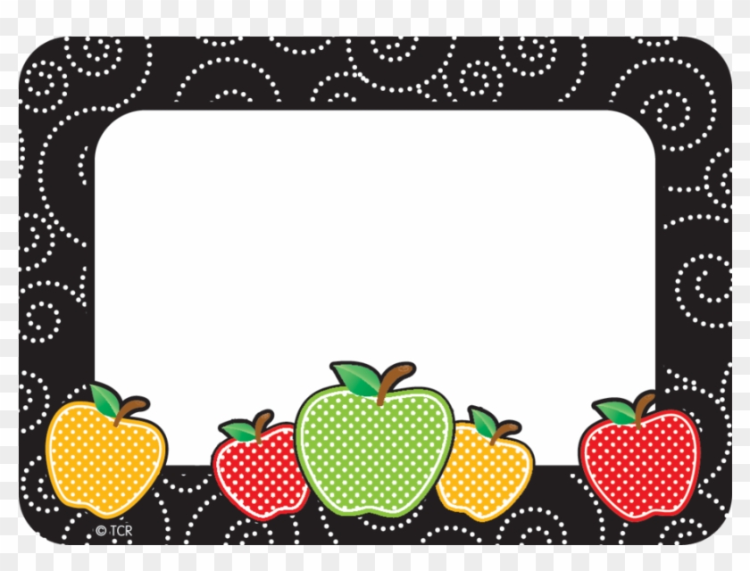 Tcr 2143 Dotty Apple Nametags - Teacher Name Tag #1068281