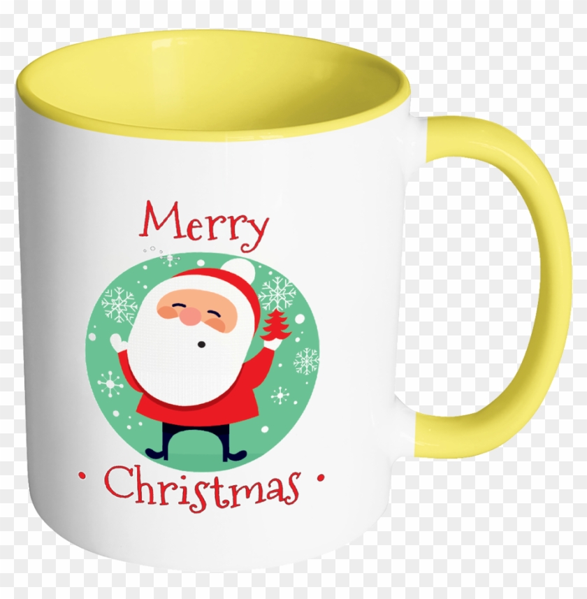 Santa Merry Christmas Ceramic Mug 11 Oz With Color - Mug #1068609