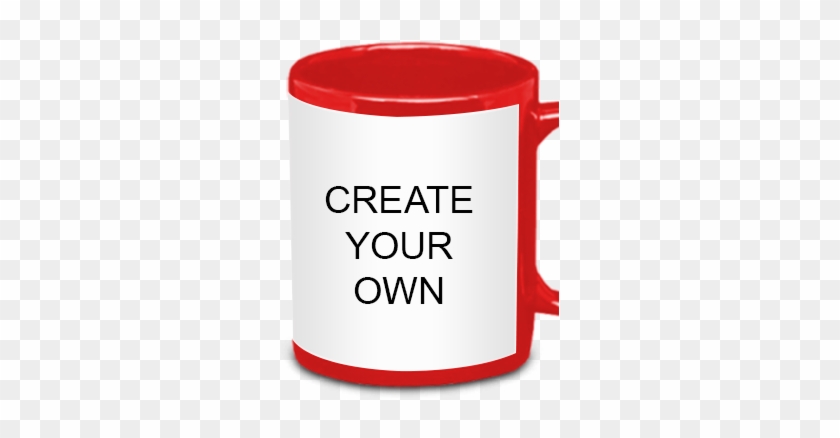 Create Your Own Red Patch Mug - Red #1068611