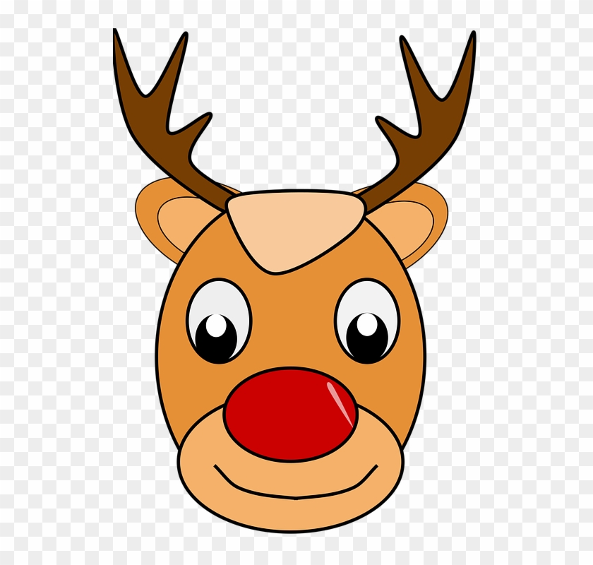 Santa And Reindeer Clipart 23, - กวาง การ์ตูน Png #1068617