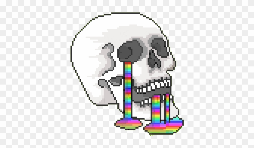 About - 8 Bit Skull Gif #1068755