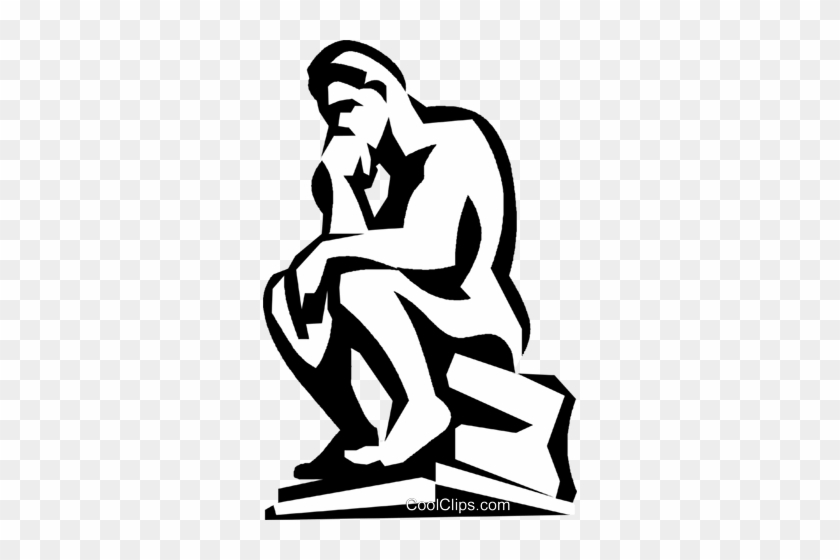 The Thinker Clipart - Thinker Clip Art #1068854