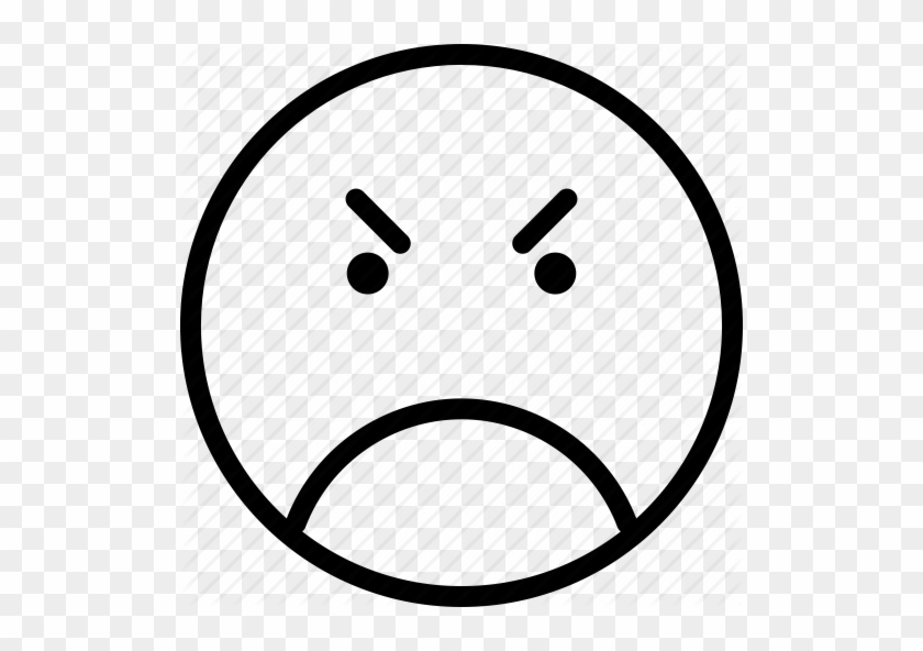 Smiley Anger Emoticon Clip Art - Mad Face #1068863