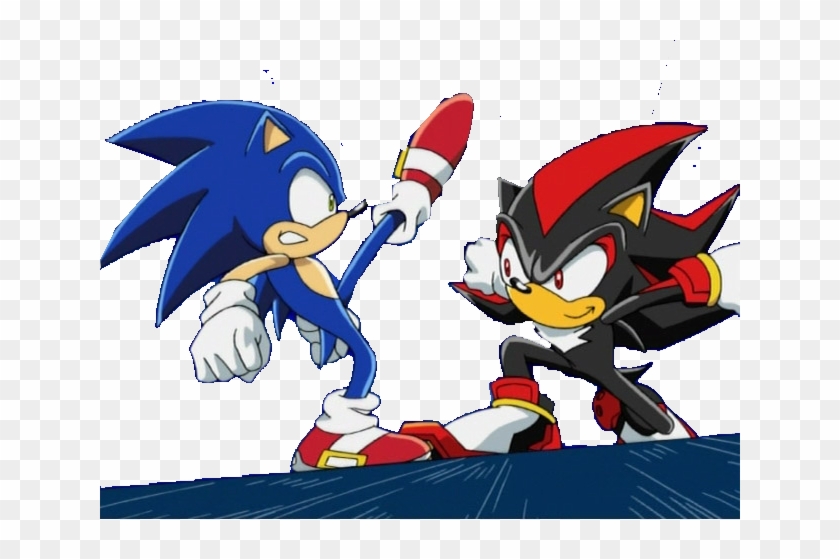 Sonic Vs Shadow Sonic X - Sonic And Shadow Fighting #1068987