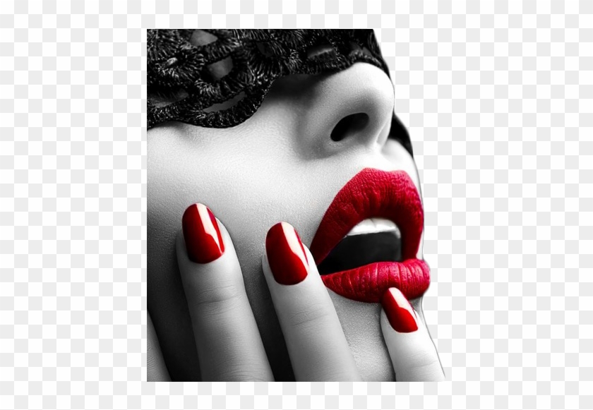 Red Sexy Lips And Nails Closeup - 4 Pics 1 Word 1164 #1069001