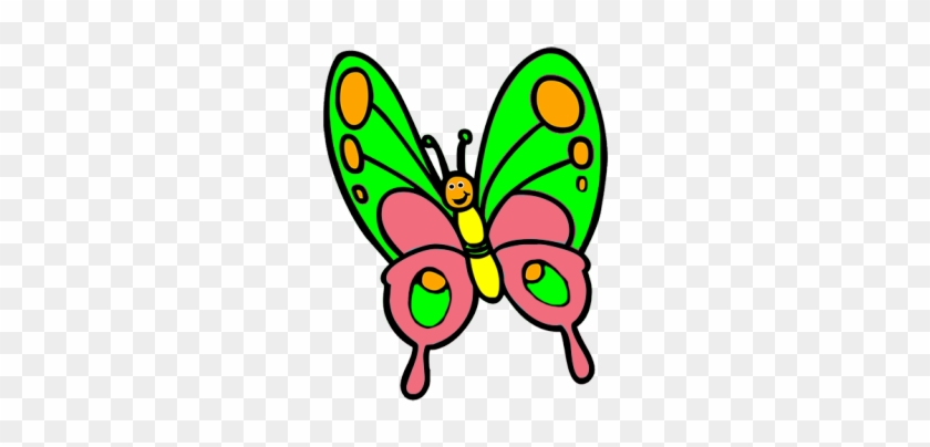 Clipart Of A Butterflies #1069175