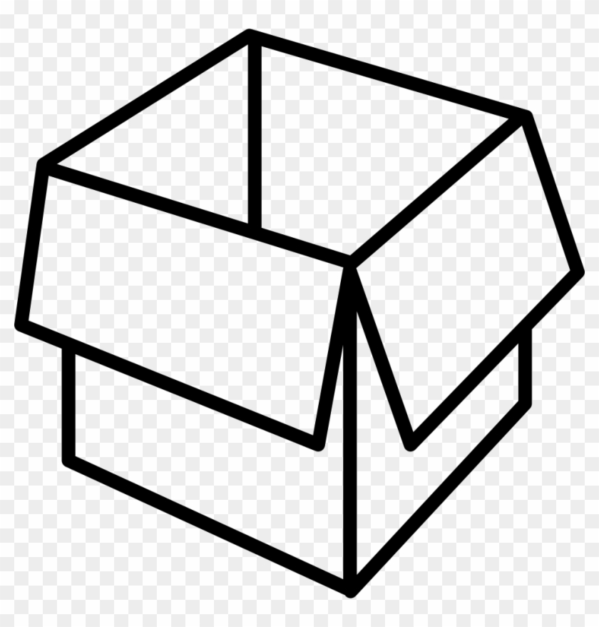 Packaging Box Opened Outline Comments - Packaging Icon Transparent #1069493