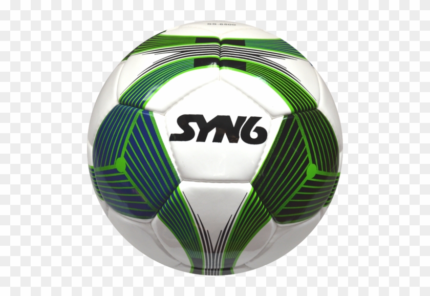 Syn6 White With Green Pu Match Quality Soccer Ball - Ball #1069540