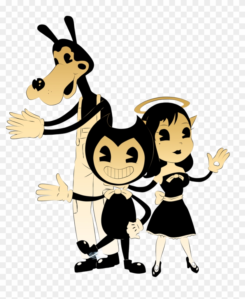 Goosebumps Clipart Afraid - Bendy Boris And Alice Angel #1069750