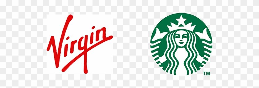 Virgin And Starbucks Logo Design - Draw The Starbucks Logo #1069793