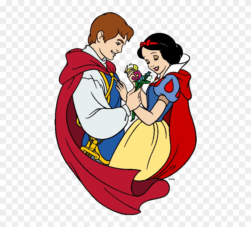 Snow White And Prince Clipart - Snow White Coloring Pages #1069805