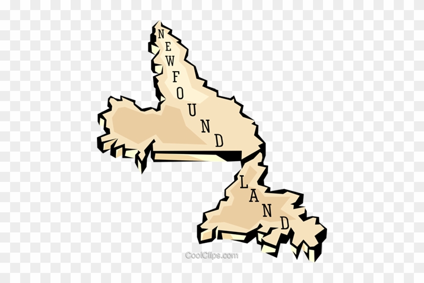 Outline Map Of The - Newfoundland Clip Art #1069849