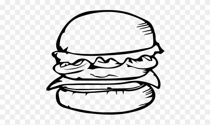 Logo - Burger Vector Black And White - Free Transparent PNG Clipart Images ...