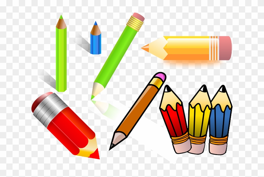 Colorful Office, Pencils, Color, Colors, Writing, Colorful - Lapis De Cor Desenho #1069953