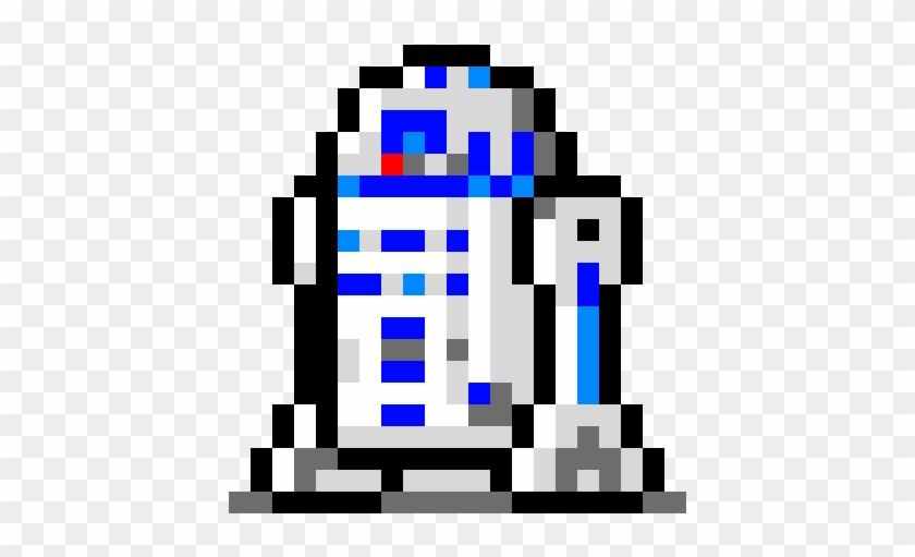 R2d2 Big Star Wars Pixel Art Free Transparent Png Clipart