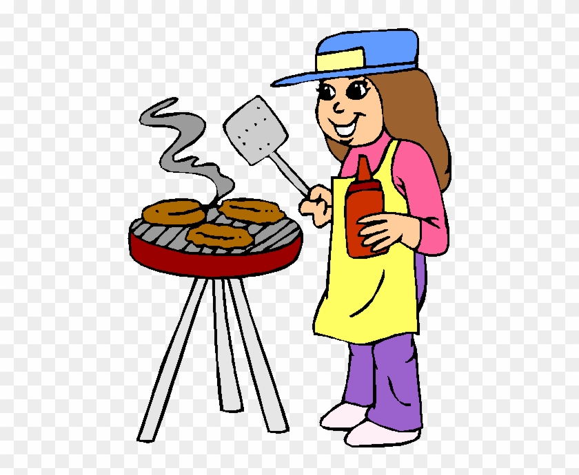 Hamburger Clipart Grilled - Cooking Burgers Clipart.