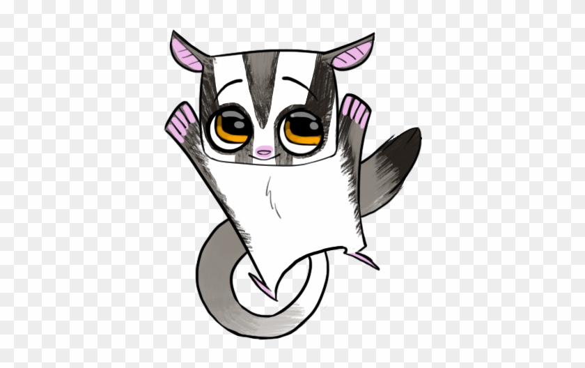 Sugar Glider Flying Drawing - Sugar Glider Cute Animation #1070593