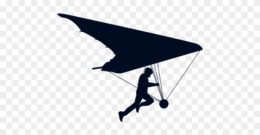 Hand Glider Silhouette - Unique Bargains Home Pvc Glider Prints Diy Decoration #1070599