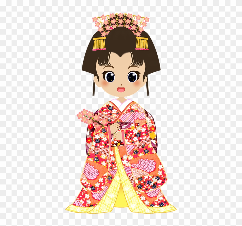 Japanese Doll Clipart 8, Buy Clip Art - Japanese Girl Cartoon Png #1070647