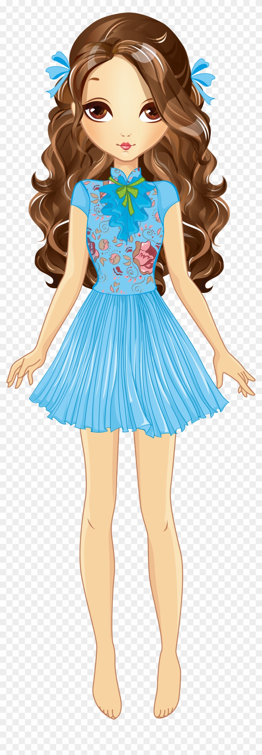 Doll Png Transparent Clipart - Beautiful Girl Png Clipart #1070664