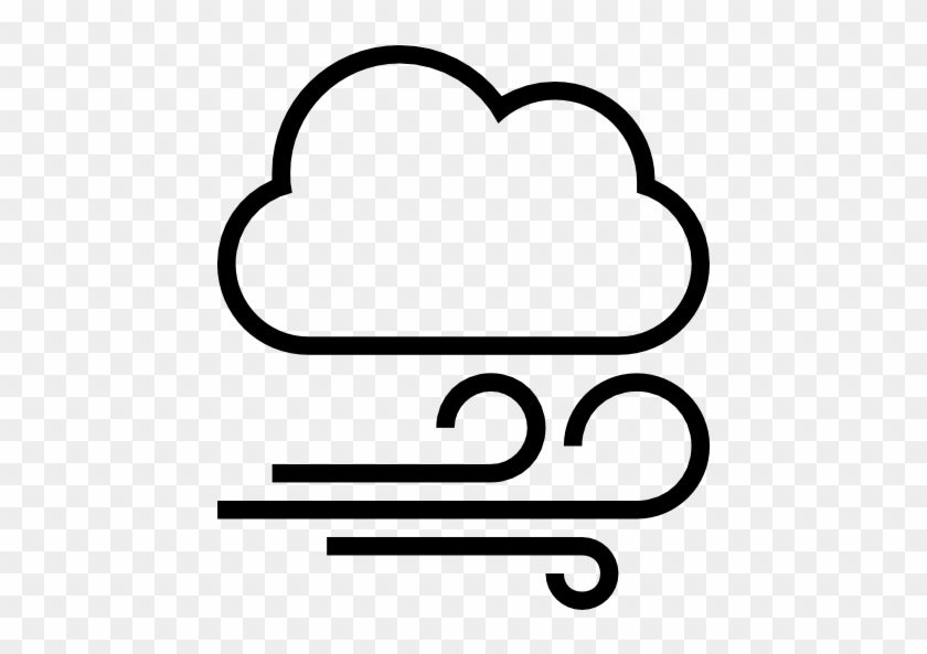 Wind Clipart Weather Icon - Weather Symbol For Wind #1070670