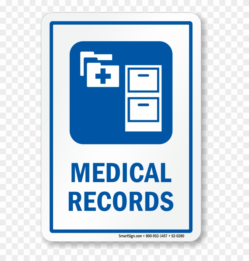 Zoom, Price, Buy - Brady 142432 Medical Records Sign, 10 X 7 In, Al #1070703